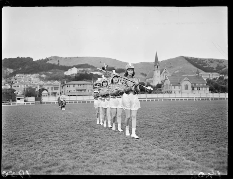 Image: Auckland Majorettes marching team