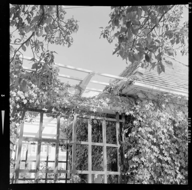 Image: Entrance pergola, Katherine Mansfield Memorial Garden, Thorndon, Wellington