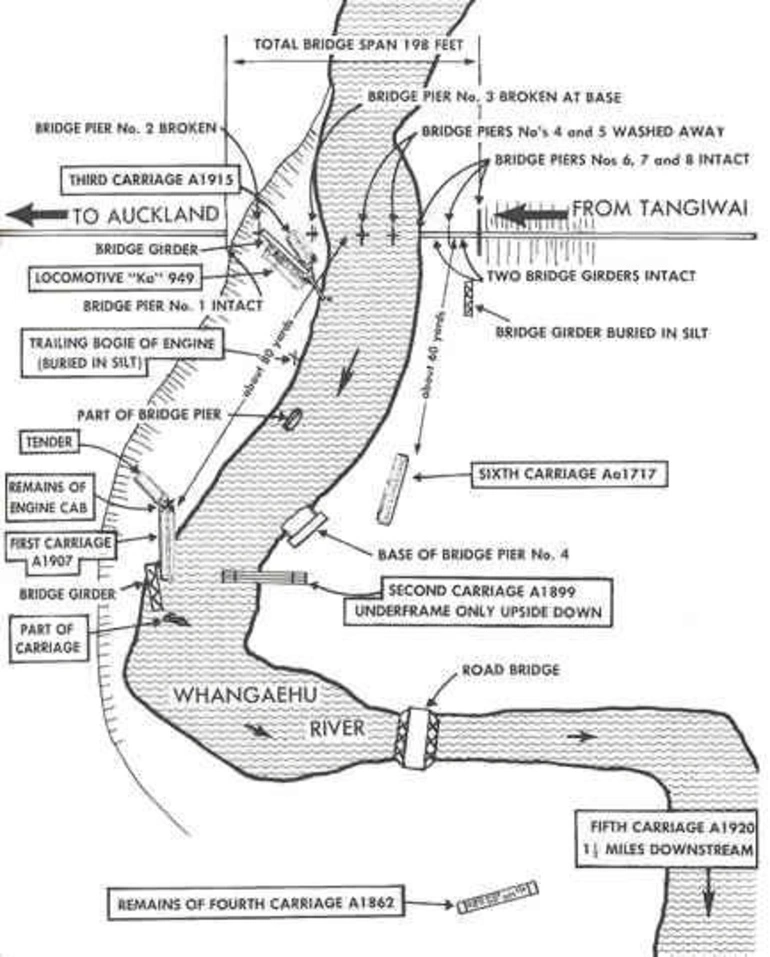 Image: Map of Tangiwai disaster site