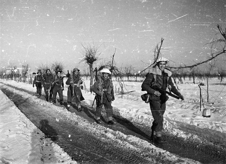 Image: Māori Battalion in Italy, winter 1945