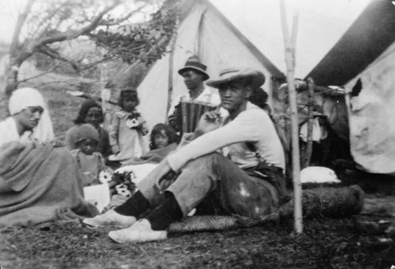 Image: Typhoid camp, 1924