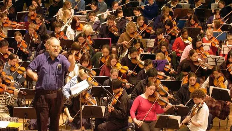 Image: Conducting a secondary school orchestra