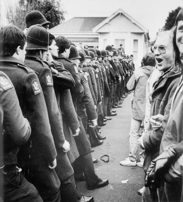 Image: Springbok tour protesters, 1981