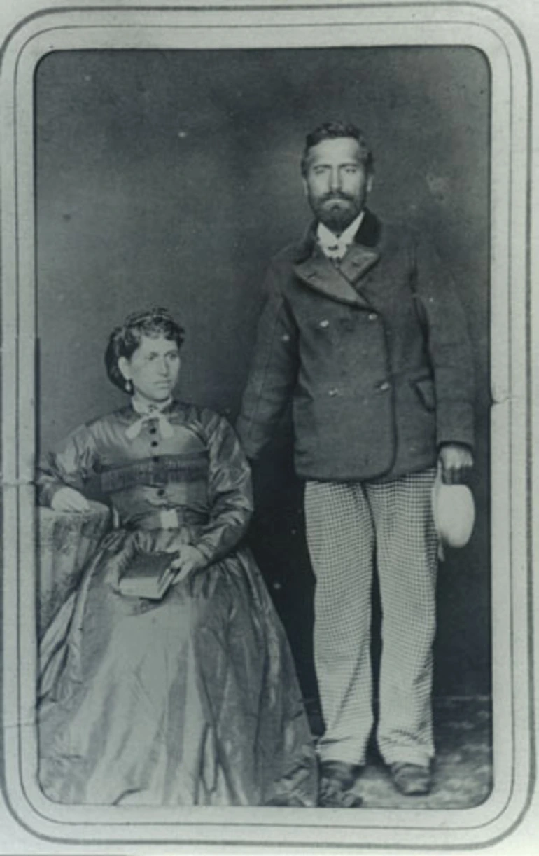 Image: Kate Wyllie with her half-brother, Wī Pere