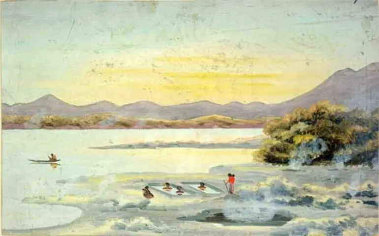 Image: Māori use of thermal pools