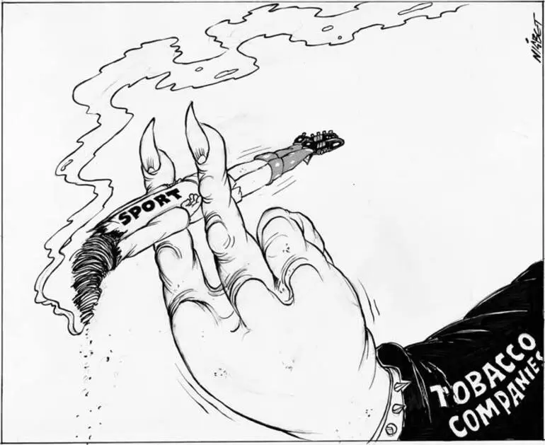Image: Cartoon about smoking sponsorship