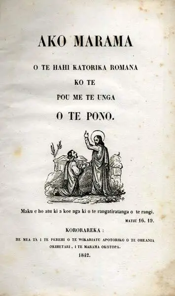 Image: Catholic catechism in Māori