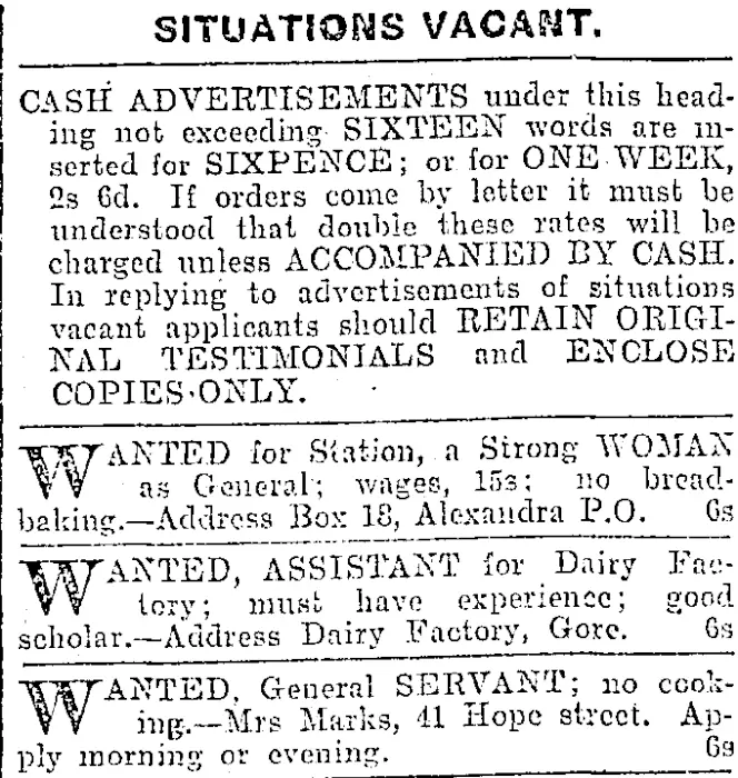 Page 1 Advertisements Column 4 Otago Items National Library Of New Zealand National 4684