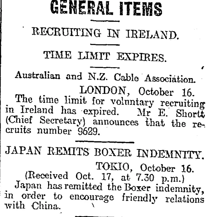 General Items Otago Daily Times 18 1 Items National Library Of New Zealand National