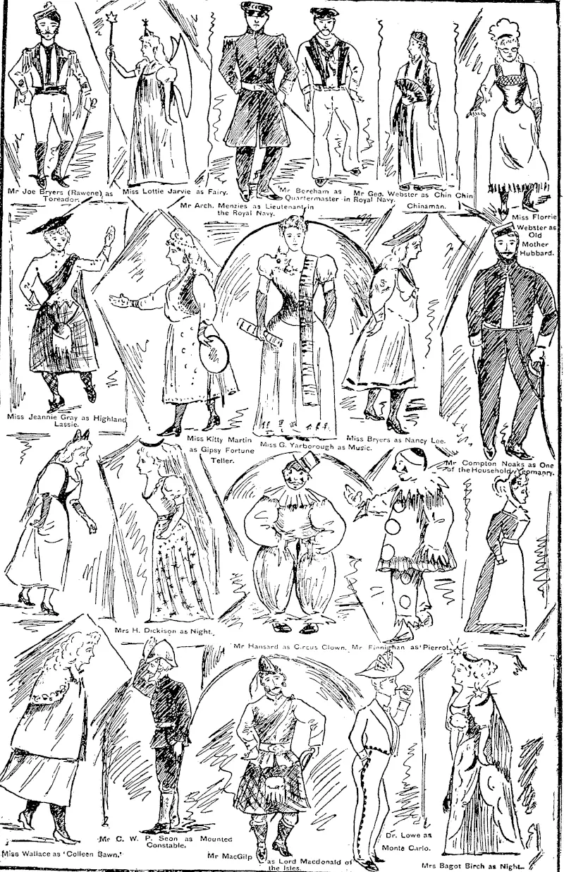 Sketches at D* Howe's Fancy Dress Bal... | Items | National Library of ...