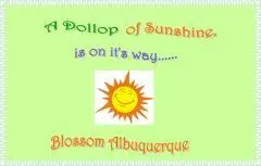A dollop of sunshine, is on it's way...... / Blossom Albuquerque.