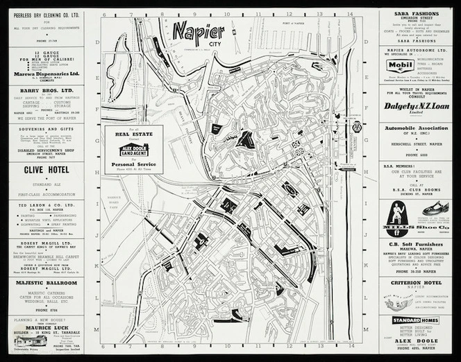Napier city [cartographic material] / compiled by I.L. Mills.