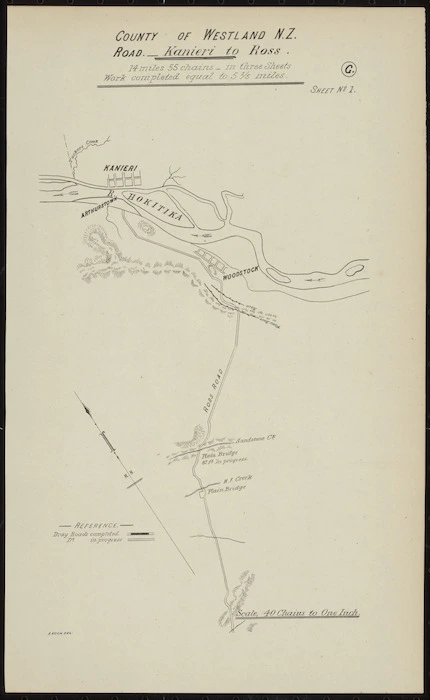 County of Westland N.Z. road [cartographic material] / A. Koch, delt.