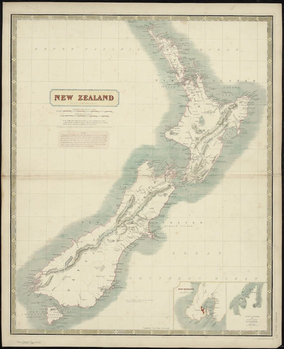 New Zealand [cartographic material] / by A.K. Johnston ; engraved by W. & A.K. Johnston.
