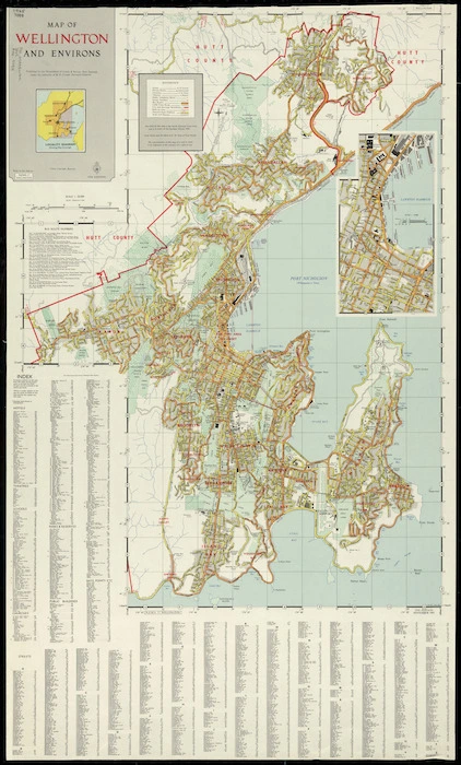 Map of Wellington and environs [cartographic material].
