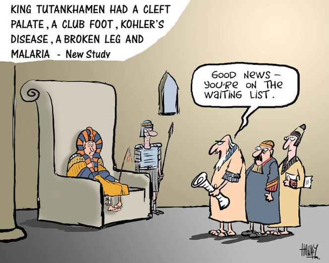 King Tutankhamen had a cleft palate, ... | Items | National Library of New  Zealand | National Library of New Zealand
