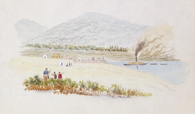 Hamley, Joseph Osbertus, 1820-1911 :Near Ngaruawahia [1864]