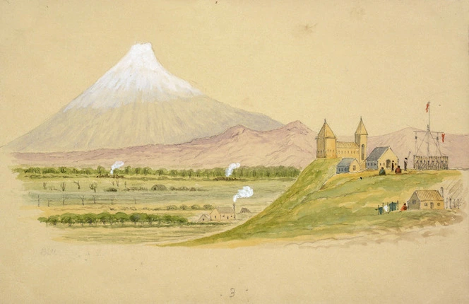 Hamley, Joseph Osbertus 1820-1911 :Bell Block near Taranaki. [1864]