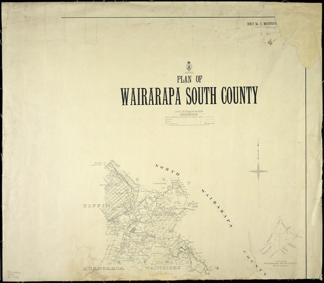 Plan of Wairarapa South county [cartographic material].
