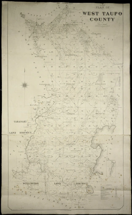 Plan of West Taupo County [cartographic material] / Robt. C. Airey, delt.