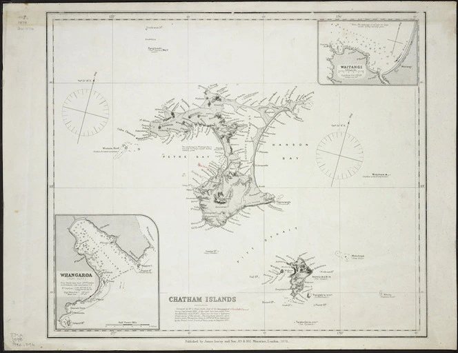 Chatham Islands [cartographic material] / surveyed by S. Percy Smith ; Auckland Survey Department, 1868.