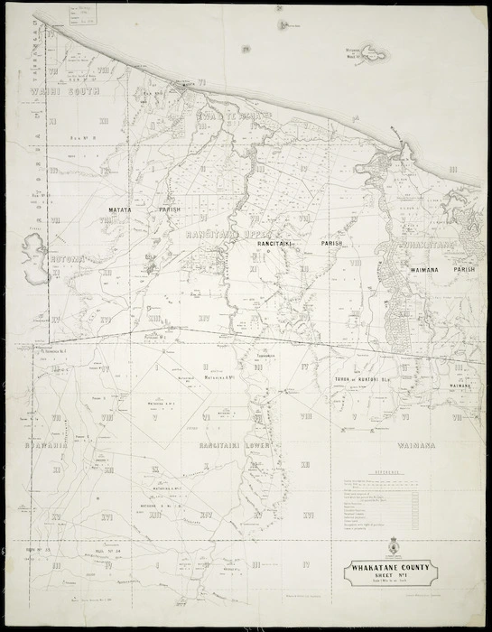 Index map of Whakatane County [cartographic material].