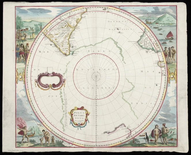 Polus Antarcticus [cartographic material] / Henricus Hondius excudit.