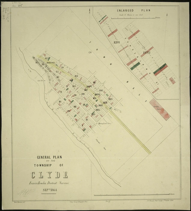 General plan of the township of Clyde [cartographic material] / Francis Howden, district surveyor, Septr. 1864.