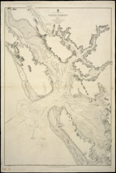 Kaipara Harbour [cartographic material] / surveyed by Cmdr B. Drury and the officers of H.M.S. Pandora, 1852.