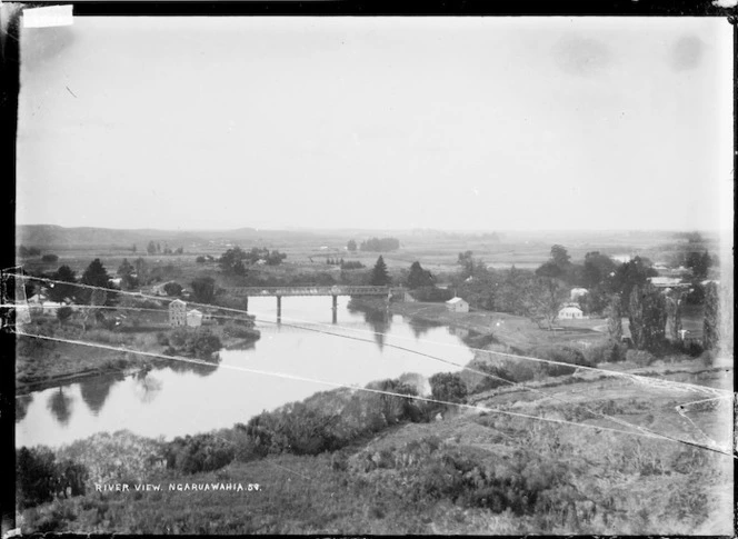 The Waikato River at Ngaruawahia, ca 1910