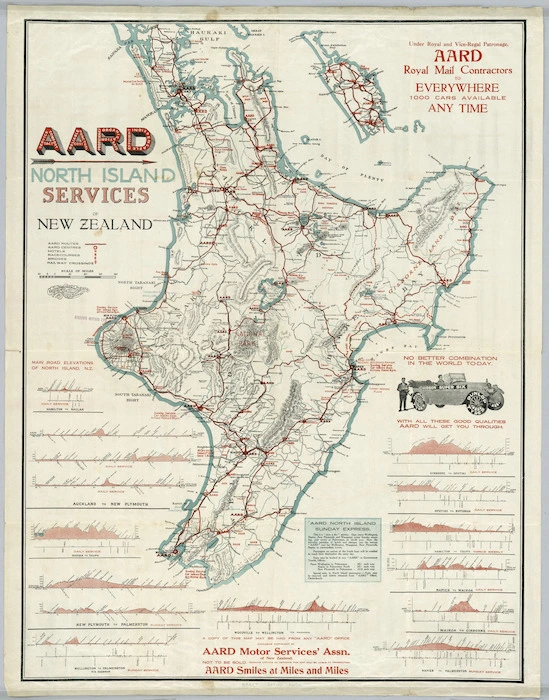 AARD North Island Services of New Zealand [cartographic material].