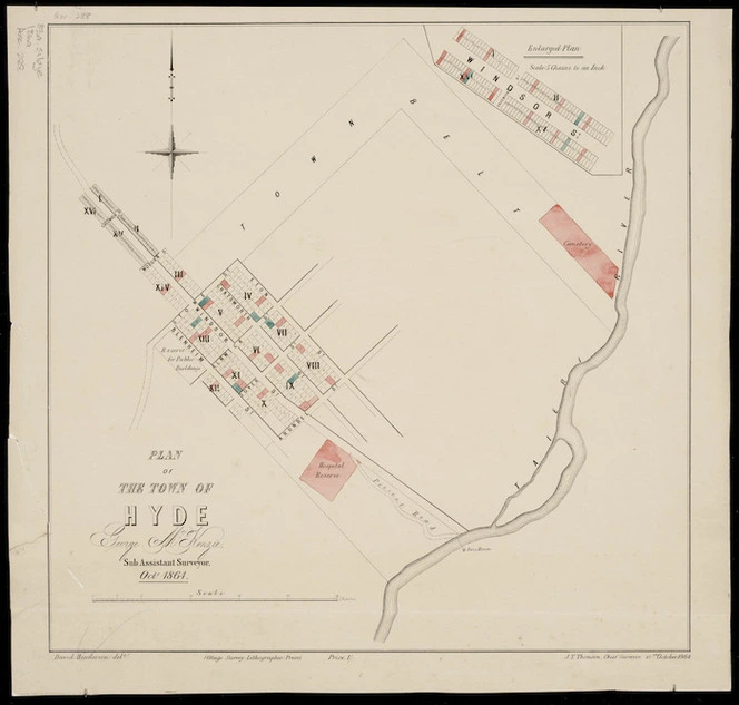 Plan of the town of Hyde [cartographic material] / [surveyed by] George McKenzie, Octr. 1864.
