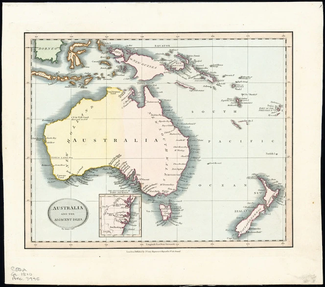 Australia and the adjacent isles [cartographic material] / by John Cary.