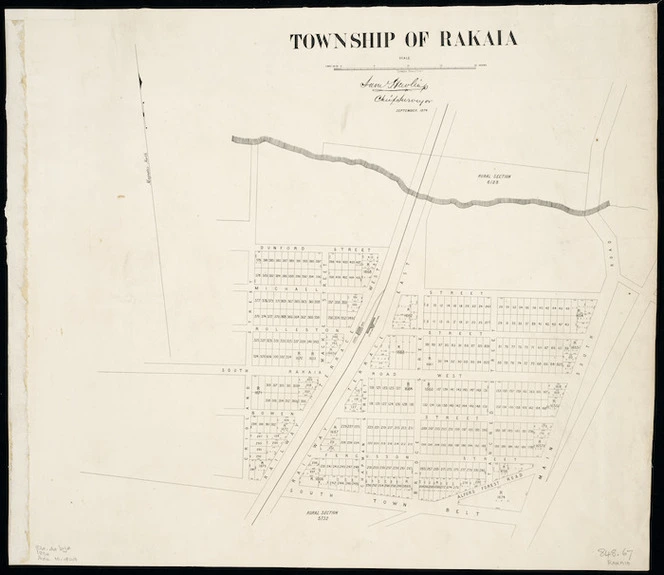Township of Rakaia [cartographic material] / Sam Hewlings
