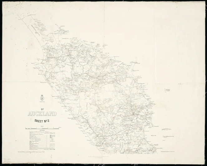 Provincial district of Auckland [cartographic material] / drawn by C.R. Pollen.