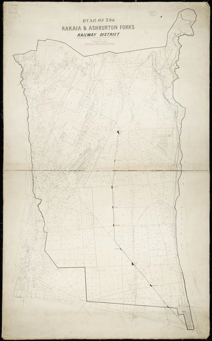 Plan of the Rakaia and Ashburton Forks District [cartographic material].
