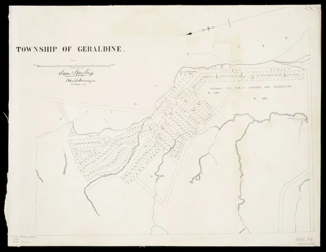 Township of Geraldine [cartographic material] / Sam Hewlings, chief surveyor