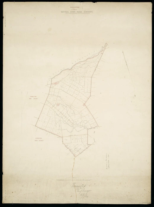Riccarton [cartographic material] : formerly Central Avon Road District.