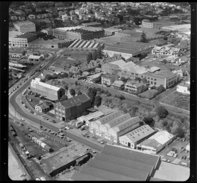 Factories, business premises, including Wright Stephenson & Co Ltd and Rosenfeld Kidson & Co Ltd, Auckland