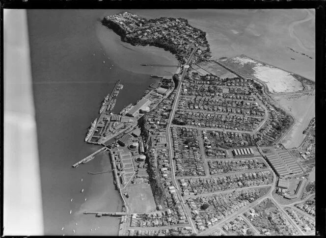 Devonport and the naval dockyards, Auckland