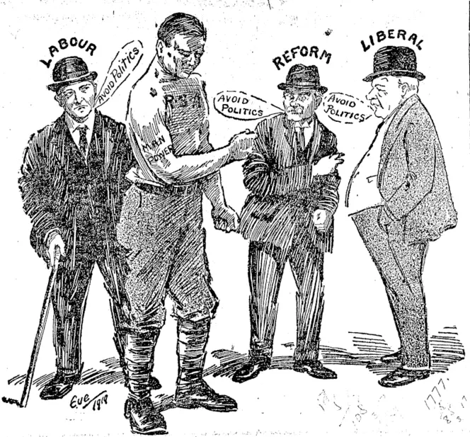 Untitled Illustration (NZ Truth, 22 February 1919)