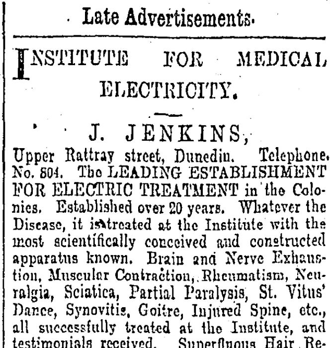 Page 9 Advertisements Column 4 (Otago Daily Times 12-7-1902)