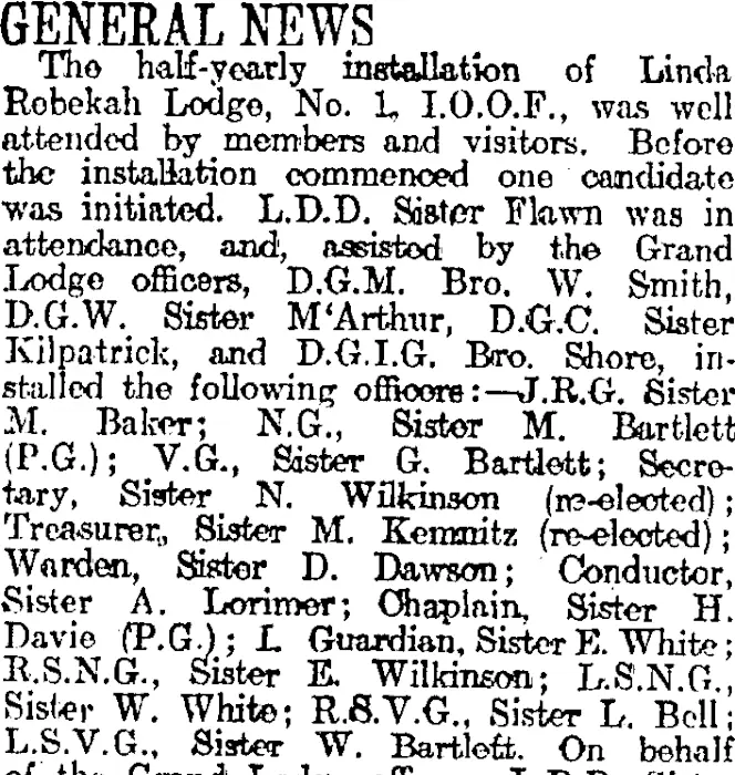 GENERAL NEWS (Otago Daily Times 21-1-1920)