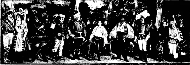 SCENE FROM "THE FORTUIvE TELLER," MUSGROVE'S COMIC OPERA COM) ANY. (Otago Witness, 28 October 1903)