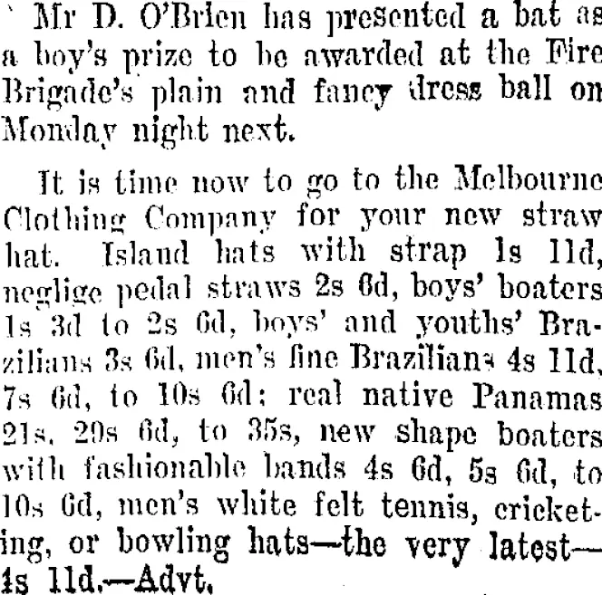 Page 2 Advertisements Column 4 (Taranaki Daily News 6-11-1907)