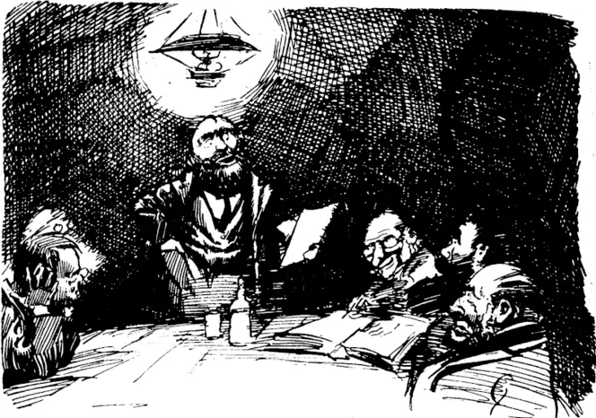 Mr Mayor: Gentlemen, a most important occasion is a-goin' to 'appen next week. I'ave a letter 'ere, sent me by 'is private secretary, saying that the Gorcrnor and Governess is coming on a visit to our town. (Observer, 20 September 1902)