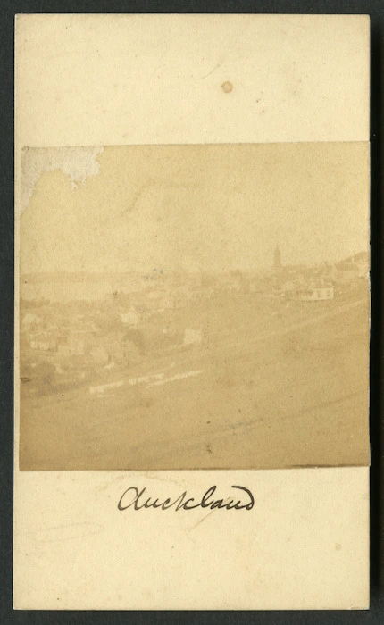 Kinder, John (Auckland) fl 1859-1870 :Photograph of Auckland