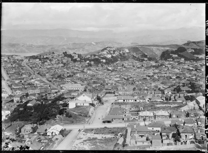 Part 3 of a 4 part panorama of Newtown, Wellington