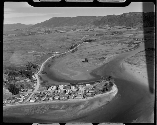 View including Collingwood and Aorere River mouth, Tasman region