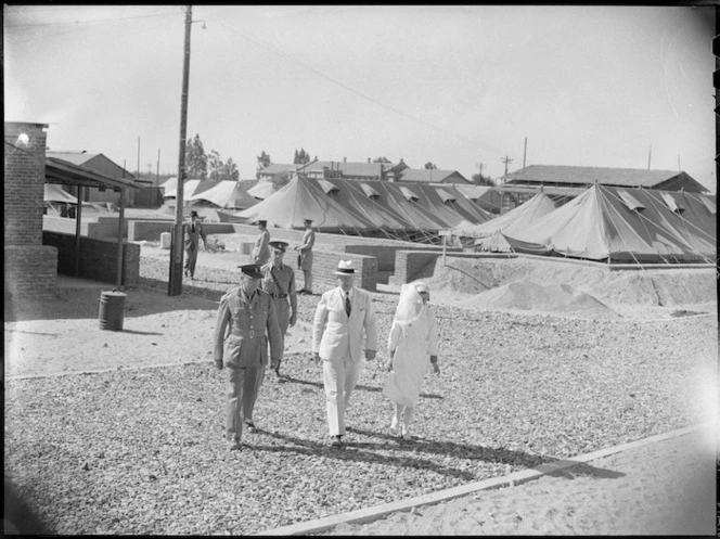 Prime Minister Peter Fraser at a NZ General Hospital, Egypt